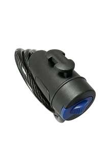 1pc Bicycle Chain Lock Steel Cable Lock Mountain Bike Anti-Theft Cable Lock Electric Bike Lock Bicycle Anti-Theft Lock Universal - Black - View 8