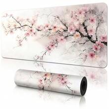 Cherry Blossom Mouse Pad, Gaming Office Home Artistic Design, Gift For Friends And Family, Rubber Base, PC Laptop Back To School Desktop Accessory, Office Supplies, Mouse Pad Set, Keyboard Pad, Study Mat - Multi-color - View 11