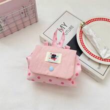 Portable Polka Dot Makeup Bag, Mini Key Lipstick Coin Purse, Earphone Coin ID Card Flap Storage Pouch - Multicolor - View 11