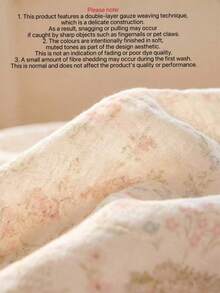 1pc Cute Cartoon Breathable Comfortable Gauze Baby Crib Sheet, Machine Washable, All Season - Beautiful Garden - View 7