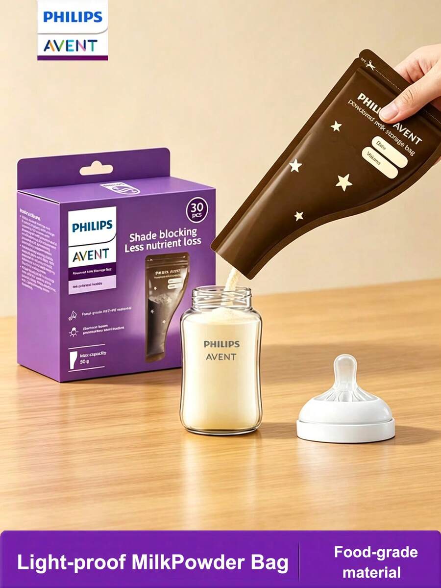 Philips Avent 30 túi đựng sữa bột, đóng gói riêng lẻ tiện lợi, niêm phong giữ độ tươi, thiết yếu cho các hoạt động ngoài trời - Nhiều màu - Xem 1