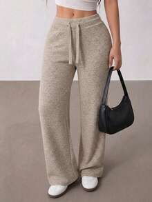 Women Pants - Beige - View 1