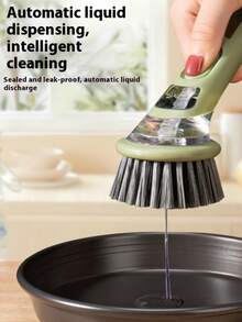 Multifunctional Dish Brush With Soap Dispenser, Non-Electric Long Handle Dish Brush Suitable For Washing Dishes, Pots, Pans And Sinks, Simple And Easy To Use Design, Easy To Refill, Efficient Cleaning - Multiple Styles - View 9