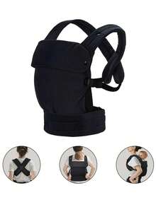 1pc Baby Portable Carrier, Lightweight And Comfortable Baby Carrier, Multi-Functional Front-Facing Carrier, Soft And Comfortable, Easy To Use, Great Gift For Baby - 1-pack Corduroy Suspenders - View 6