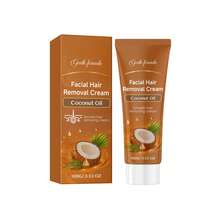 Coconut Oil Gentle Facial Hair Removal Cream, Removes Lip Peach Fuzz, Home Use Lip Hair And Facial Fuzz Removal, Refreshing And Smooth, Large Capacity 100G - 1 Hair Removal Cream - View 13
