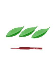 Small Plastic Perforated Shuttle With Crochet Hook, Portable Lace Knitting Tool. Suitable For Handmade Embroidery And Knitting Enthusiasts, Can Make Knitted Bracelets, Earrings And Other Fashion Accessories, Also Can Knit Placemats And Other Decorations - Multicolor - View 14