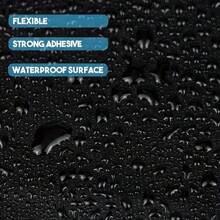 1 Roll Heavy Duty Waterproof Repair Tape, Suitable For RV Awnings, Tarps, Fabrics, Tents, Boat Covers, Canvas, Outdoor Gear, Instant Repair - Black - View 7