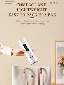 Smart Foldable Electric Gua Sha Cupping Device, Rechargeable Negative Pressure Scraping Cupping Massager With Red Light Heating, Painless Multi‑Mode Massage For Back Neck Shoulder Home Use,Battery:1200mAh - Multicolor - View 8