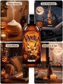 LISM Minyak Esensial Vanila 10ml, Esensial Musim Gugur yang Hangat, Aroma Manis Alami, Hadiah Thanksgiving/Halloween, Cocok untuk Pelembap Udara/Diffuser/Pembuatan Lilin, 1 Minyak Esensial Aromatik, Suasana Halloween yang Kuat, Cocok untuk Dekorasi Rumah - Minyak Esensial Vanila Halloween - View 9
