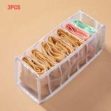 5pcs Fabric Drawer Dividers Storage Organizer Boxes, Multi-Compartment Storage Bins, Suitable For Baby Socks, Underwear And Nursery Small Items - Multicolor - View 27
