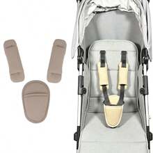 3-Piece Stroller Shoulder Pad, Child Car Seat Belt Pad, Stroller Crotch Strap Protector Set, Baby Carriage Accessories - Multicolor - View 10