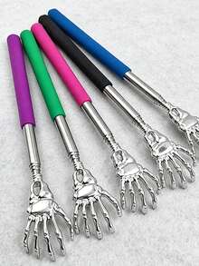 Ghost Hand Shaped Telescopic Back Scratcher, Ghost Hand Back Scratcher Telescopic Back Grabber, Portable Tool Suitable For Women And Fathers, Back Massage Scratcher Rake, Halloween Christmas Gift, Travel Essential Home Essential - A - View 2