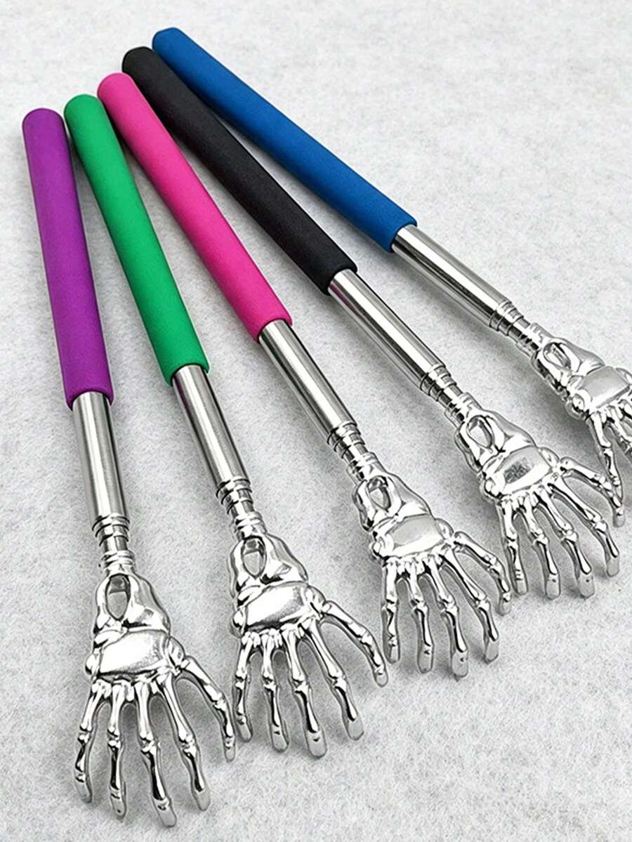 Ghost Hand Shaped Telescopic Back Scratcher, Ghost Hand Back Scratcher Telescopic Back Grabber, Portable Tool Suitable For Women And Fathers, Back Massage Scratcher Rake, Halloween Christmas Gift, Travel Essential Home Essential