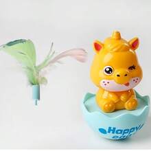 3PCS Random Color New Pet Toys Cat Toys Self-Entertainment Boredom Relief Artificial Feather Wobble Cat Toys - View 9