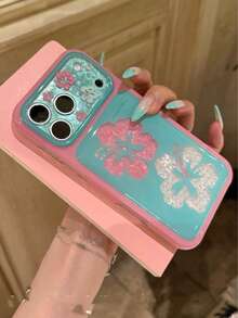 Atmospheric Shell Texture Hibiscus Flower Phone Case Compatible With Apple 17 Pro Max 16 15, Girly Style - Multicolor - View 2