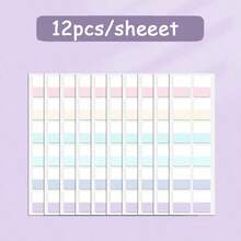 12-120pcs Pastel Color Index Tabs Sticky Notes, Self Adhesive Page Markers, Book Annotation Tabs, Bookmark Labels For Study Notes, Notebook, Document Classification, Office School Supplies - A - View 8