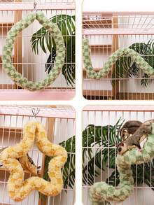 1pc Flexible Climbing Toy, Suitable For Sugar Gliders And Small Animals, Portable Platform And Climbing Rope Toy, Suitable For Hamster Cage, Suitable For Resting And Playing - View 9