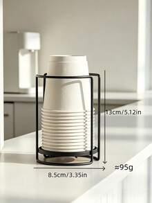 Simple Disposable Cup Dispenser Holder Stable Cup Holder Base Coffee Cup Organizer For Plastic Paper Coffee Mouthwash Cup Paper Cup Storage Rack Suitable For Christmas Halloween And Party Events Bathroom Accessories Home Essentials - multicolor - View 15