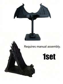 1 Set Halloween Bat Wing Glasses Holder/Phone Stand, Unique Gothic Style Desktop Decor, Exuding Eerie Atmosphere, Can Be Used As Punk Style Glasses Display Rack Or Cool Storage Accessory - Multicolor - View 12