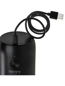 CAMRY مطحنة قهوة لاسلكية، مطحنة قهوة قابلة للشحن عبر USB، مطحنة قهوة كهربائية محمولة - تصميم مدمج، شحن عبر USB - الأسود - مشاهدة 6