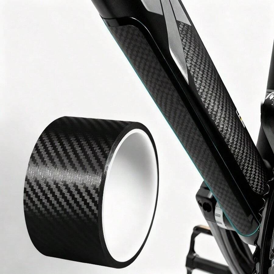 2 Rolls 39.37 Inch Long 5D Carbon Fiber Vinyl Tape Car Stickers, Suitable For Cars, Motorcycles, Bicycles, Phones, Computers, Doors And Windows Decoration DIY Carbon Fiber Vinyl Film, Car Scratch Detail Protection Film, Multi-Purpose Stickers - Black - View 1