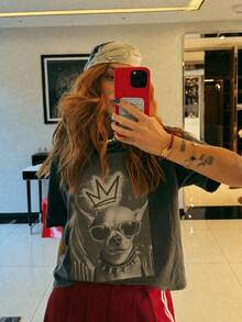 Women T-Shirts - Dark Grey-2 - View 2
