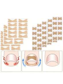 10pcs(2 Styles, 5pcs Each) Multi-Functional Anti-Slip Waterproof Anti-Wear Nail Protection Stickers Suitable For Men And Women Daily Use Exquisite Gift - Multicolor - View 2