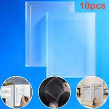 2pcs/10pcs/20pcs Vertical Wall-Mounted Clear Acrylic Display Frames, Modern Sign Holder, Easy Installation, Suitable For Equipment Lists, Announcements, Office Documents, Door Signs - Heavy-Duty Design For Home, Office, Warehouse - 2 Packs - View 11