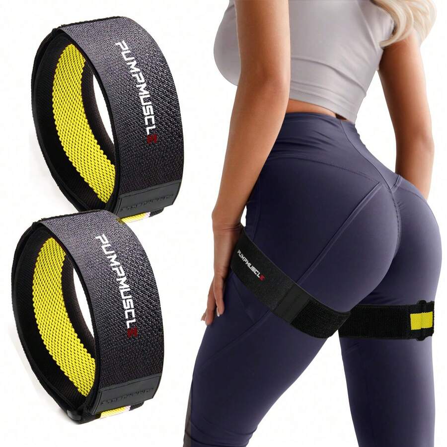 Set 2 buah Pita Resistensi Pinggul yang Dapat Diatur. Pita Oklusi BFR Premium Cocok untuk Pinggul, Paha, dan Squat. Sempurna untuk Yoga, Pilates, dan Latihan Kekuatan. Desain Anti Selip Secara Efektif Membentuk Tubuh Bagian Bawah. Serbaguna dan Penting untuk Semua Tingkat Kebugaran. - MultiWarna - View 1