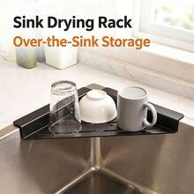 Faucet Drain Rack Kitchen Sink Storage Organizer Sponge Scouring Pad Steel Wool Cleaning Ball Multi-Functional Storage Gadget - Multicolor - View 8