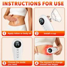 7 Colors Negative Pressure Electric Body Massage & Beauty Device, Smart Cupping Gua Sha Massage Tool, Suitable For Face, Abdomen, Arms, Legs, Waist And Back, Holiday Gift - View 6