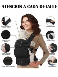 1pc Baby Portable Carrier, Lightweight And Comfortable Baby Carrier, Multi-Functional Front-Facing Carrier, Soft And Comfortable, Easy To Use, Great Gift For Baby - 1-pack Corduroy Suspenders - View 10