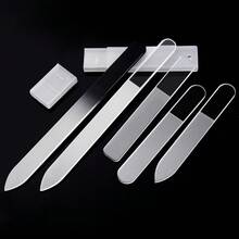 3/5pcs Nano Glass Nail File Set, Nail Polishing File, Nano Glass Nail File Glossy Polishing Manicure Care Tool, Portable Individual Boxed - Clear - View 6