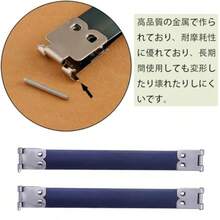 バネ口金具 10個セット 幅1.3cm 長12cm クラフト用品 財布用留め具パーツ バネ口ポーチ DIY 手芸材料 自動閉鎖 アンティークブロンズ - 写真のように - チェックする 4