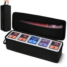 Trading Card Storage Case, Large Capacity 1000+ Card Holder With 5 Card Storage Boxes & Inner Tray, EVA Hard Shell Carrying Organizer For TCG, MTG & Sports Cards (Cards & Playmat Not Included) - View 12