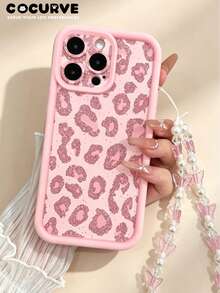 Cocurve 1pc Sweet Cool Style Full Screen Leopard Print With Butterfly Pearl Lanyard Anti-Drop Girly Design Compatible With Iphone 18 Pro Max/18 Pro/17 Pro/17 Pro Max/16 Pro/16 Pro Max/16/15 Pro Max/15 Pro/15/Shockproof IMD Print 14 Pro Max/14/14/13 Pro Max/13 Pro/13/Personalized 13/12 Pro Max/12 Pro/12/11 Pro Max/11 Pro/11/Plus/Phone Case Daily Versatile Unique Birthday Party Gift, Perfect Gift For Girlfriend, Best Friend, Close Friend - Multicolor - View 3