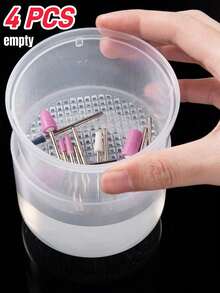 2/1pc Nail Drill Disinfection Box, Nail Polishing Head Cleaning & Disinfection Box (With Filter), Double Layer Filtration Cleaning Box, Nail Storage Box, Nail Brush Cleaning Container - Multicolor - View 16