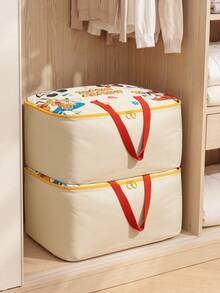 Tas Penyimpanan Oxford Kapasitas Besar Motif Disney, Tas Organizer Lipat untuk Selimut, Mantel, Tahan Air untuk Lemari Pakaian & Penyimpanan Saat Pindahan - View 8