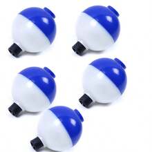 HENGJIA 5pcs/Set 8G Hard Plastic Fishing Floats Red/Orange/Green/Blue/White Round Mini Fishing Bobber Set Fishing Float Tools - Multicolor - View 12