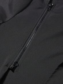Men's Techwear Hooded Softshell Jacket, Spring/Autumn Multi-Zipper Design Workwear Jacket, Outdoor Waterproof Hiking Coat - Black - View 6