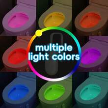 Toilet Light And Bathroom Light, Motion Sensor Night Light, Smart Light Sensor, Wide Angle Coverage, 8 Colors Optional, Ideal Gift Choice, Suitable For Bathroom And Hallway - Toilet Sensor Light - View 11