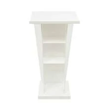 Lectern Podium Stand 60*45cm Top Speaking Lectern Acrylic Standing Lectern 110cm - White - View 6
