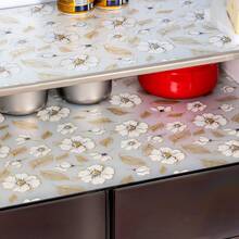 4pcs Reusable Thickened Refrigerator Liner Set, Drawer Liner, Moisture-Proof Mat, Tablecloth, EVA Material, Suitable For Refrigerator And Kitchen Decor, Kitchen Essentials, Halloween, Christmas, Kitchen Accessories, Storage, Autumn - Crabapple Blossoms - View 5