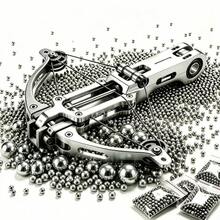 Heavy-Duty Metal Universal Marbles [95 Pieces Per Pack] For Outdoor Shooting/Fishing/Daily Sports And Industrial Use, High-Quality Spheres - Silver - View 2