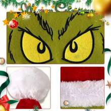 The Grinch The Green Plush Christmas Hat With Embroidery And Color Block Design, Adult Holiday Party Hat - Multiple Styles - View 5