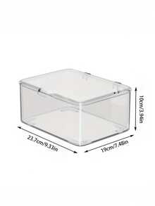 Large Capacity Flip Cover Medicine Box, Makeup Box Storage Acrylic Transparent Storage Box, Flip Top Desktop Cosmetics Dust-Proof Storage Box, Snack And Miscellaneous Sorting Box, Household Mini Medicine Box, Face Masks, Unique Gift For Thanksgiving And Christmas For Family, Mother, Female Friends Or Yourself - Multicolor - View 10