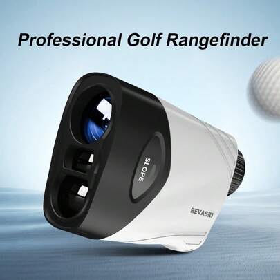 REVASRI Professional Rangefinder For Golf & Hunting, 1000Yards Measuring Distance, 6X Zoom, Slope Adjustment, Magnetic Mount, Flag Lock Vibration Alert Outdoor Measuring Tool