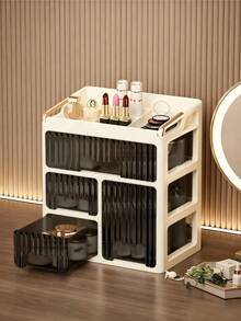 New Makeup Organizer Box, Stylish Vanity Drawer Storage Unit For Skincare, Cosmetics And Beauty Products, Space Saving - Multicolor - View 4