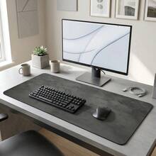 Large Gray Rubber Mouse Pad Marble Texture XL Office Gaming Home Workspace Durable Desk Mat Keyboard Pad Marble Design - Gray Texture - View 1