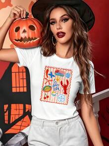 Women T-Shirts - White - View 6